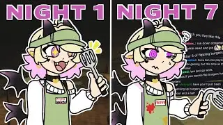Succubus Vtuber works food service for 7 Days | Kiosk - Full Game
