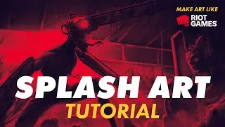 Секрет создания сплэш-арта в стиле Riot Games | 4-минутный урок по рисованию