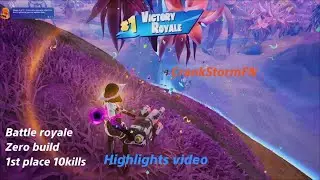 Fortnite Zero Build Highlights | 10 Kills | ARC Electric Gun Gameplay