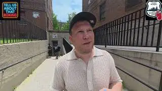 🎥 @dmitriy_salita pulls up to @nyccopsandkids Boxing Gym in Brooklyn to support @edgarberlanga