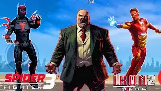 💥BOSS ATTACK💥 SPIDER FIGHTER 3 vs IRON HERO 2 Action Gameplay.