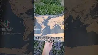 Our special scratch off map when you first get it VS after you scratch off the countries you visited