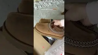 Unboxing my Tasman uggs for autumn 🍂🧸🤎 #shorts #uggs #autumn #thatgirl