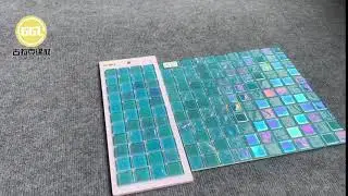 glassmosaic#tileideas #interiordesign #glassmosaic #mosaictile #pooltile #walltile #iridescent #tile
