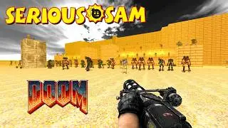 T64 Weapons - Epic Serious Sam Doom : The Serious Bomb | Doom Mod | 4K