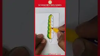 Satisfying creative art 🌵🌷💧🏖️🍉🍎 #trendingshorts #art #yt #satisfying #drawing #kids #coloring #viral