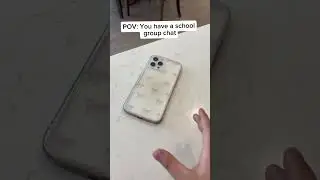 POV: You have a school group chat