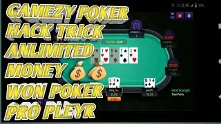 Gamezy🤑 poker hack trick 👈👈 anlimited money 🤑💰 WON Pro pleyin🎮🎮 #gamezypoker #poker #casino