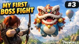 My FIRST Boss Fight in Palworld Almost ENDED Me 💀