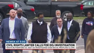 Civil Rights Attorney Ben Crump hold press conference in Rutherford County