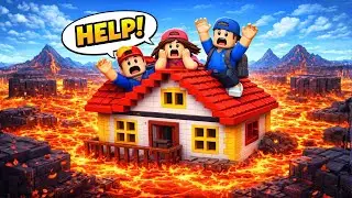 THE FLOOR IS LAVA IN ROBLOX 🔥😱😱 | PLAYTONIUM