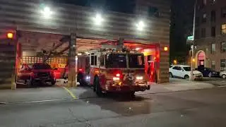 FDNY Engine 75 Tower Ladder 33 And Battalion 19 (Spare) Responding