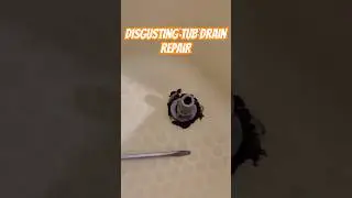 Disgusting Tub Drain Repair #diy #constructionchannel #tub #drain #repair #howto #stepbystep #viral