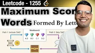 Maximum Score Words Formed By Letters - Leetcode 1255 Python