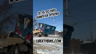 Dumpster rental drop off in Milwaukee, negative temperatures Libertybins.com #milwaukee #waukesha