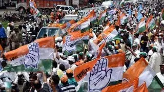 Congress protest against cg government