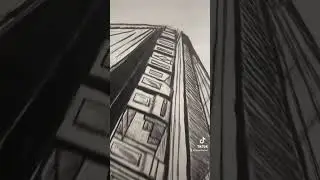 Finished Perspective Train #train #perspective #shorts #sketch #art