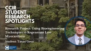 CCIR Student Spotlights: Tanay on Using Bioengineering Techniques to Regenerate Lost Myocardium
