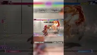 AKUMA METERLESS MEATY OVERHEAD COMBOS! #akuma #sf6  #streetfighter #gaming #fgc #combo
