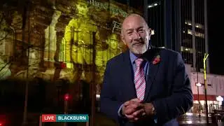 Blackburn BID - Remembrance Day Light Projection