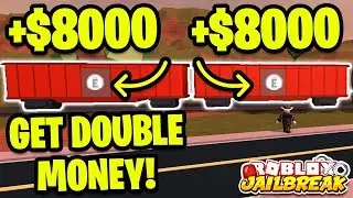 GET RICH FROM TRAINS! Roblox Jailbreak NEW TRAIN UPDATE! *GET DOUBLE MONEY!*