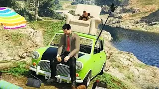 MR BEAN CAR IN WATER | GTA V Machinima Production