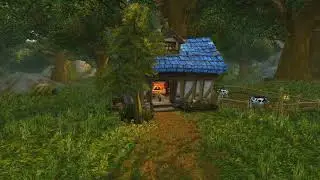 A Cozy Morning in Elwynn Forest 🏡✨ | WoW Ambience, Crackling Fire & Relaxing Music | 1 Hour