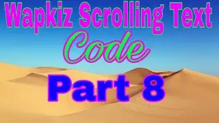 How To Add wapkiz Slide Text Code|| How To Add Welcome Message  Code In Wapkiz Site || By Technical
