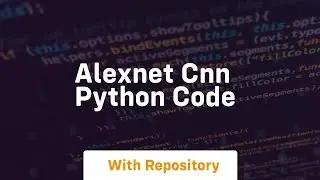 alexnet cnn python code