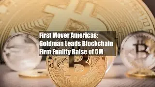 First Mover Americas: Goldman Leads Blockchain Firm Fnality Raise of $95M