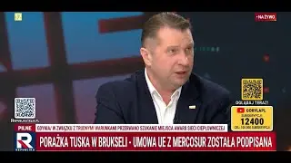 Czarnek: Zablokować granice na żywność z Ameryki Południowej. To jedyny ratunek przed Mercosurem