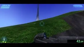 Halo Custom Edition The Silent Cartographer Speedrun (%Grappling Hook)