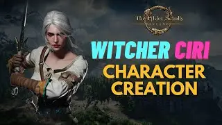ESO Character Creation | Witcher Ciri | [Female Breton Face and Body Sliders]