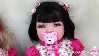 Bebe Reborn Barata Boneca Baby Kiss Loira/Morena Enxoval Completo!!!