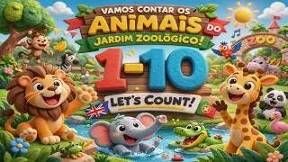 Learn and Practice the Numbers 1-10 | Números 1-10 in European Portuguese & English for Kids