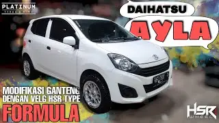 DAIHATSU AYLA USE VELG HSR WHEEL TYPE FORMULA SML + BAN 185 60 R15 || Makin Tambah Sporty