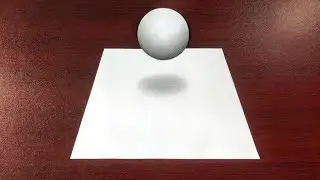 Easy 3D Drawing illusion for Beginners in 2 Minute - 3D Floating Ball Drawing