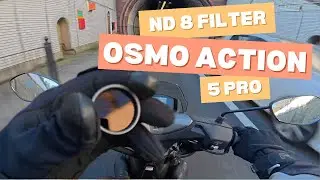 DJI Osmo Action 5 Pro with ND Filter on my Suzuki Burgman Street 125ex
