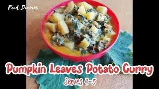 Pumpkin Leaves Potato Curry 🎃🥔