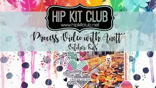 Fall Mixed-Media Scrapbook Layout | Tutorial by Anett Gelencs&eacute;r | Hip Kit Club