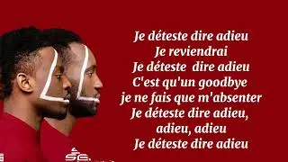 The shin seka&iuml; je reviendrai Parole #lyrics 