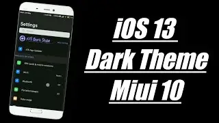 iOS 13 Dark Mode || Miui 10 Theme || iOS 13 Dark Theme Miui 10 || No 1 iOS Dark Theme Miui 10