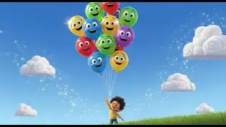 Counting Balloons Floating Away 🎈 | Learn Numbers for Kids | Fun Preschool Counting Adventure