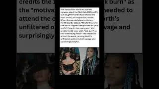 🔥 North West Just ROASTED Kim Kardashian's Met Gala Looks! #celebrity #news #shorts