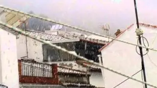 Benaojan nevando y de fondo Alfonsina