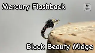 Mercury Flashback Black Beauty | Fly Tying Tutorial | Tiny Midge Pattern