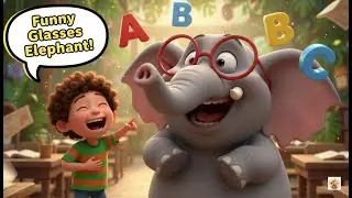 चश्मा पहने हाथी 🐘👓 | Funny Cartoon Poem for Kids | Hindi Rhymes