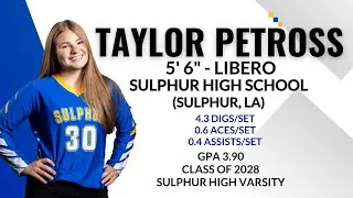 Taylor Petross | Libero | Class of 2028 | 2025 SHS Varsity Highlights