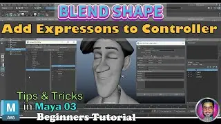 Add keyable Attributes to Controller| Maya Tips & Tricks 03 #BlendShapes #AddAttributes #tutorial