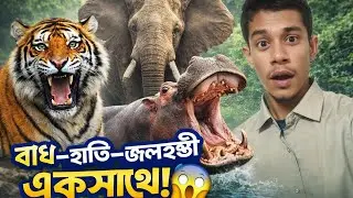 Bangla blog || বাঘ হাতি জলহস্তী একসাথে 😱&rdquo; ||  Bangla Documentaries || Bangla blog video 2026